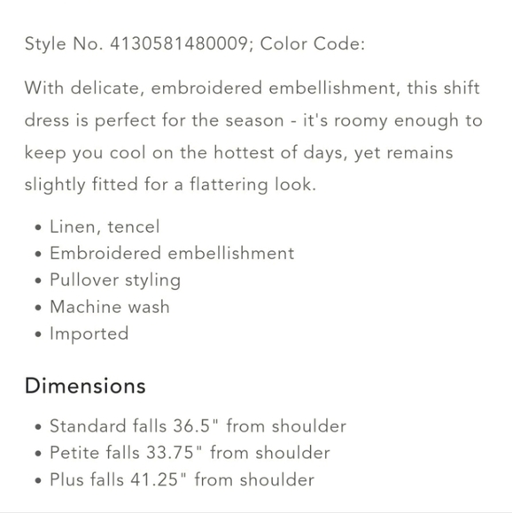 Anthropologie Aiko Embroidered Shift Dress Red Rouge Sleeveless Linen Plus 26 - Picture 14 of 14